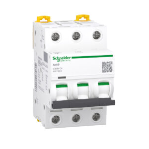 کلید مينياتوری سه پل اشنایدر 4 آمپر 6KA-AC/DC کد A9F74304