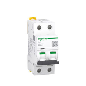 کلید مينياتوری دو پل اشنایدر 40 آمپر 10KA-AC/DC کد A9F84240