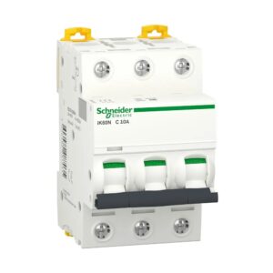 کلید مينياتوری سه پل اشنایدر 10 آمپر 6KA-AC کد A9K24310